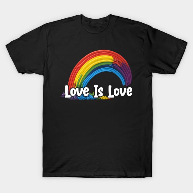 Prideful Skies LGBTQ gay pride Rainbow Colored Design T-Shirt by star trek fanart and more